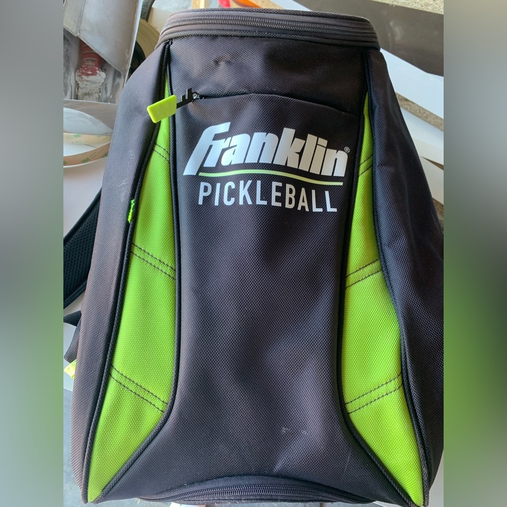 Franklin Sports Deluxe Competition Pickleball Backpack Bag Neon Green Hangs  Up